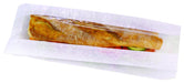 Sacchetto per sandwich in carta bianca con finestra - 12 cm x 4 cm x 36 cm - 1000 unità