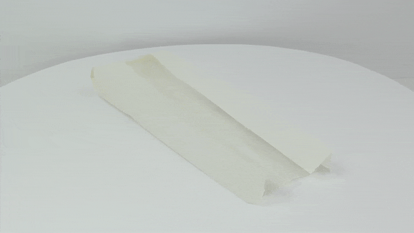 Sacchetto per sandwich in carta bianca con finestra - 12 cm x 4 cm x 36 cm - 1000 unità