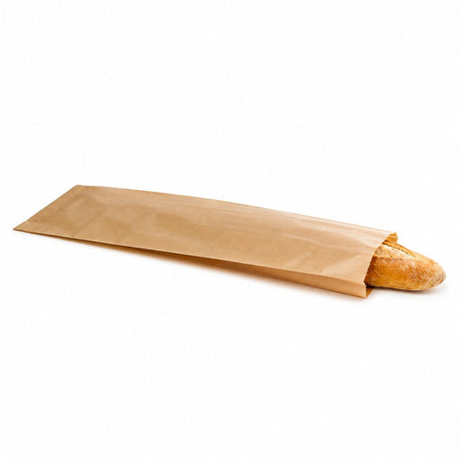 Sacchetto per sandwich in carta marrone - 10 cm x 4 cm x 34 cm - 1000 unità