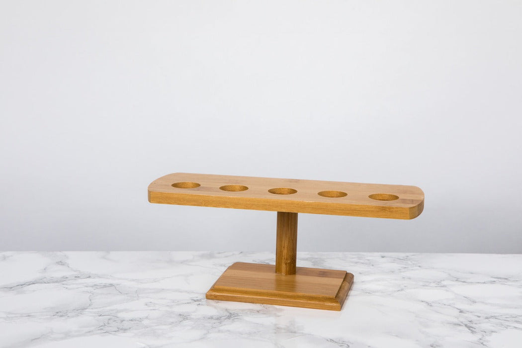 Supporto in bambù per coni a 5 fori - 23,5 cm x 8 cm x 9,5 cm - 10 unità