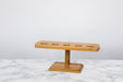 Supporto in bambù per coni a 5 fori - 23,5 cm x 8 cm x 9,5 cm - 10 unità