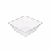 Insalatiera quadrata "Pyramide" in PET trasparente senza coperchio - 1000 ml - 19,5 cm x 19,5 cm x 7 cm - 300 unità