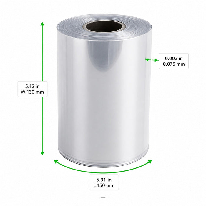 Film di sigillatura per bubble tea - 150 m x 13 cm - 1 unità - dimensions