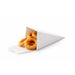 Cono snack richiudibile in cartone bianco - 9 cm x 9 cm x 19 cm - 400 unità