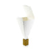 Cono snack richiudibile in cartone bianco - 9 cm x 9 cm x 19 cm - 400 unità