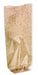Sacchetto trasparente con fondo in cartoncino kraft - 12 cm x 26 cm - 100 unità