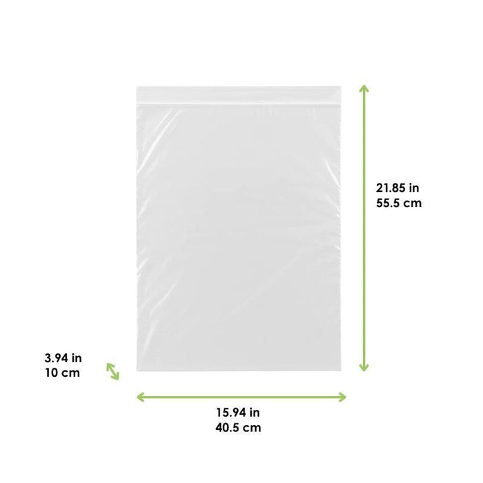 Busta Klever richiudibile in BOPP - 55,5 cm x 40,5 cm - 1000 unità - dimensions