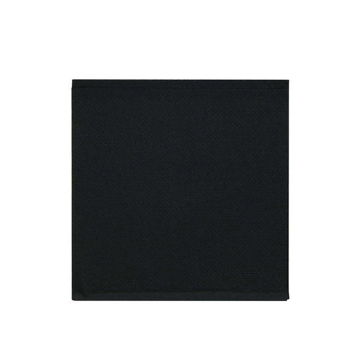 Tovagliolo micro point nero 2 veli - 20 cm x 20 cm - 2700 unità