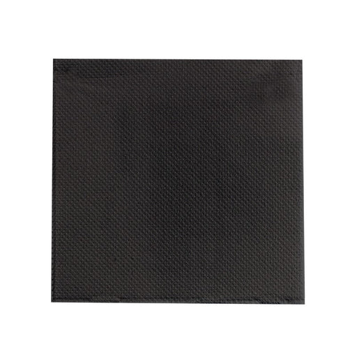 Tovagliolo micro point nero 2 veli - 38 cm x 38 cm - 1440 unità