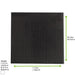 Tovagliolo micro point nero 2 veli - 38 cm x 38 cm - 1440 unità - dimensions