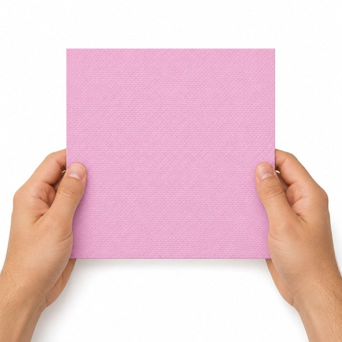 Tovagliolo micro point rosa 2 veli - 38 cm x 38 cm - 1440 unità - Rif. 210SMP3838RS