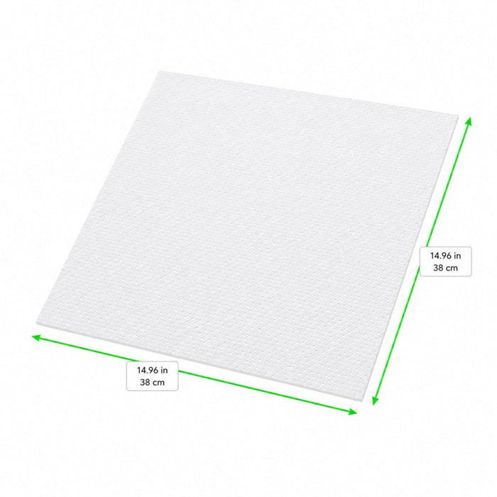 Tovagliolo micro point bianco 2 veli - 38 cm x 38 cm - 1440 unità - Rif. 210SMP4040W1 - dimensions