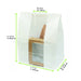 Sacchetto SOS in carta bianca con finestra - 18 cm x 11 cm x 26,5 cm - 500 unità - dimensions