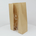 Sacchetto SOS in carta kraft marrone con finestra - 22,5 cm x 12 cm x 37,5 cm - 500 unità