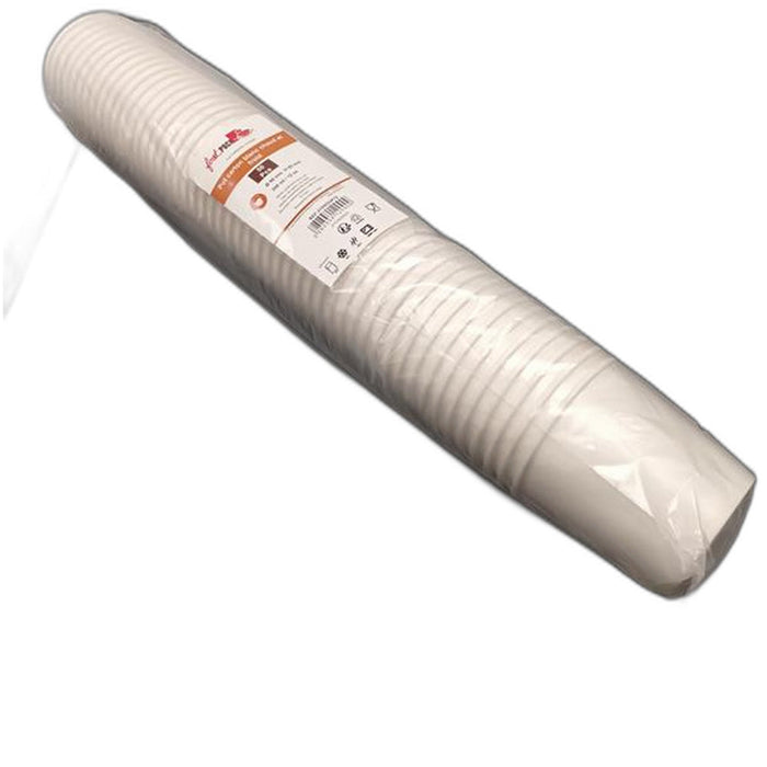 Contenitore in cartone bianco per caldo e freddo - 350 ml - Ø 9 cm - H 8,9 cm - 500 unità