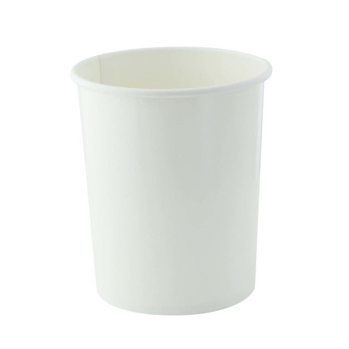Contenitore in cartone bianco per caldo e freddo - 570 ml - Ø 9,7 cm - H 11,4 cm - 500 unità