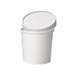 Contenitore in cartone bianco per caldo e freddo con coperchio in cartone - 470 ml - Ø 9,7 cm - H 10 cm - 250 unità