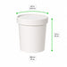 Contenitore in cartone bianco per caldo e freddo con coperchio in cartone - 960 ml - Ø 11,6 cm - H 14 cm - 250 unità - Rif. 210SOUPCO33 - dimensions