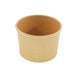 Contenitore in cartone kraft marrone per caldo e freddo - 230 ml - Ø 9 cm - H 5,7 cm - 500 unità