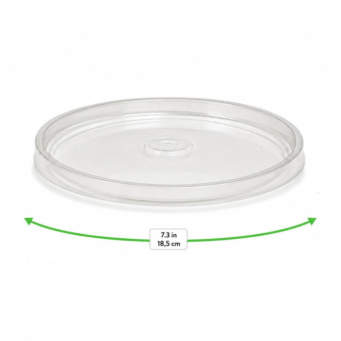 Coperchio in PP trasparente - Ø 18,5 cm - 300 unità - dimensions
