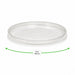 Coperchio in PP trasparente - Ø 18,5 cm - 300 unità - dimensions
