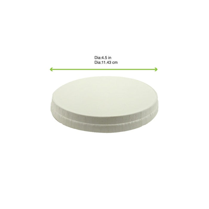 Coperchio in cartone bianco - Ø 11,5 cm - Compatibile con 210SOW16, 210SOW24, 210SOW12 - 500 unità - dimensions
