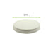 Coperchio in cartone bianco - Ø 11,5 cm - Compatibile con 210SOW16, 210SOW24, 210SOW12 - 500 unità - dimensions