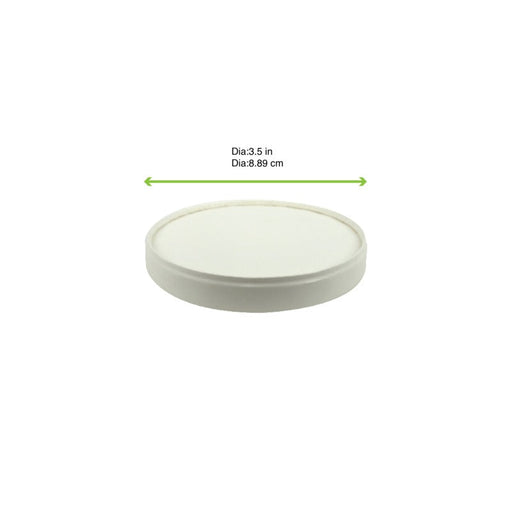 Coperchio in cartone bianco - Ø 9 cm - Compatibile con 210SOW8 - 500 unità - dimensions