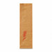 Sacchetto per pane in carta kraft marrone con decoro rosso - 18 cm x 7 cm x 61 cm - 500 unità