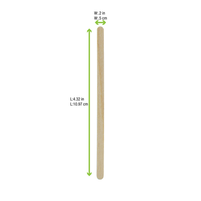 Palettina da caffè in legno a punte arrotondate - 11 cm - 10000 unità