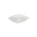 Insalatiera quadrata piatta in PET trasparente con coperchio - 750 ml - 19 cm x 19 cm x 4,5 cm - 150 unità