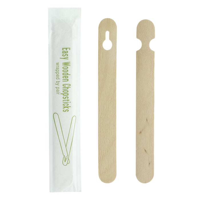 Bacchette in legno per principianti imbustate in coppia - 15 cm - 1000 unità