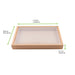 Combo scatola per sushi in kraft con coperchio in PET - 31 cm x 21,5 cm x 3,5 cm - 50 unità - dimensions