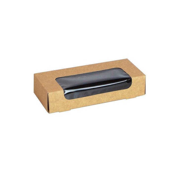 Scatola per sushi con finestra antiappannante per 6-8 pezzi - 16,7 cm x 7,2 cm x 3,5 cm - 200 unità