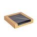 Scatola per sushi con finestra antiappannante per 30-38 pezzi - 22 cm x 22 cm x 4 cm - 200 unità