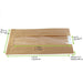 Sacchetto in carta kraft marrone con finestra - 12 cm x 5 cm x 22 cm - 1000 unità - dimensions