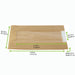 Sacchetto in carta kraft marrone con finestra - 14 cm x 6 cm x 22 cm - 1000 unità - dimensions