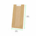 Sacchetto in carta kraft marrone con finestra microforata - 22 cm x 11 cm x 35 cm - 1000 unità - dimensions