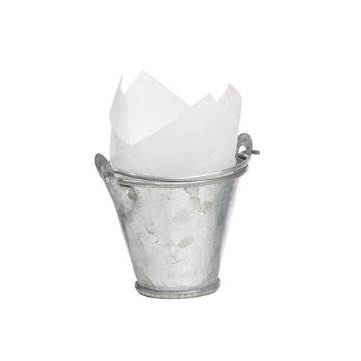 Secchiello in metallo con manico - 30 ml - Ø 4,9 cm - H 4 cm - 144 unità