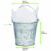 Secchiello in metallo con manico - 200 ml - Ø 8 cm - H 7,5 cm - 144 unità - dimensions