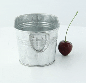 Tinozza ovale in metallo - 220 ml - 12 cm x 7 cm x 5,5 cm - 36 unità