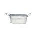 Tinozza ovale in metallo - 220 ml - 12 cm x 7 cm x 5,5 cm - 36 unità
