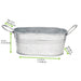 Tinozza ovale in metallo - 220 ml - 12 cm x 7 cm x 5,5 cm - 36 unità - dimensions