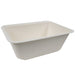 Vaschetta termosigillabile bianca in polpa di cellulosa laminata PLA - 1200 ml - 19 cm x 13,7 cm x 7 cm - 400 unità
