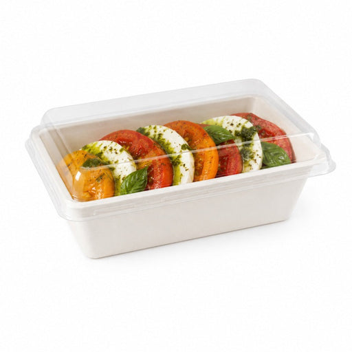 Coperchio in PET trasparente - 19,4 cm x 14,1 cm x 0,7 cm - Compatibile con 210TMFP100, 210TMFP120, 210TMFP75 - 400 unità