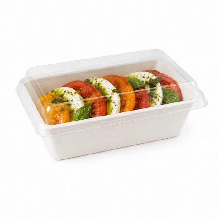 Coperchio in PET trasparente - 19,4 cm x 14,1 cm x 0,7 cm - Compatibile con 210TMFP100, 210TMFP120, 210TMFP75 - 400 unità