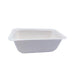 Vaschetta termosigillabile bianca in polpa di cellulosa laminata PLA - 375 ml - 13,7 cm x 9,5 cm x 4,5 cm - 600 unità - Rif. 210TMFP37
