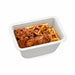 Vaschetta termosigillabile bianca in polpa di cellulosa laminata PLA - 500 ml - 13,7 cm x 9,5 cm x 6,3 cm - 600 unità