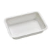 Vaschetta termosigillabile bianca in polpa di cellulosa laminata PLA - 750 ml - 19 cm x 13,7 cm x 4 cm - 400 unità