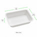 Vaschetta termosigillabile bianca in polpa di cellulosa laminata PLA - 750 ml - 19 cm x 13,7 cm x 4 cm - 400 unità - dimensions